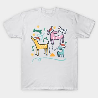 Cute dogs Christmas T-Shirt